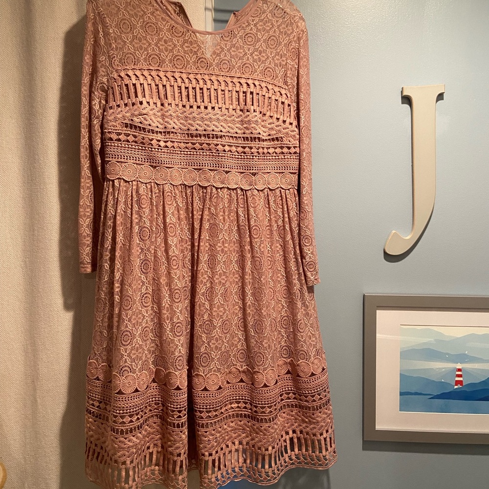 ASOS lace maternity dress